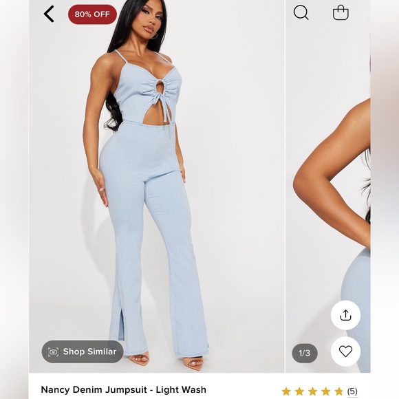 Fashion Nova Pants - Fashion Nova Nancy Denim Jumpsuit